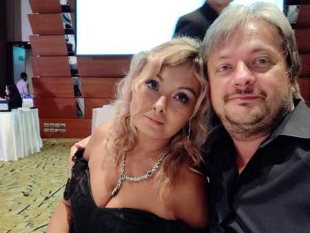 Elena Korotaeva and Vladimir Korotaev at CFA ID Award Banquet 2017-2018, Bangkok, Thailand